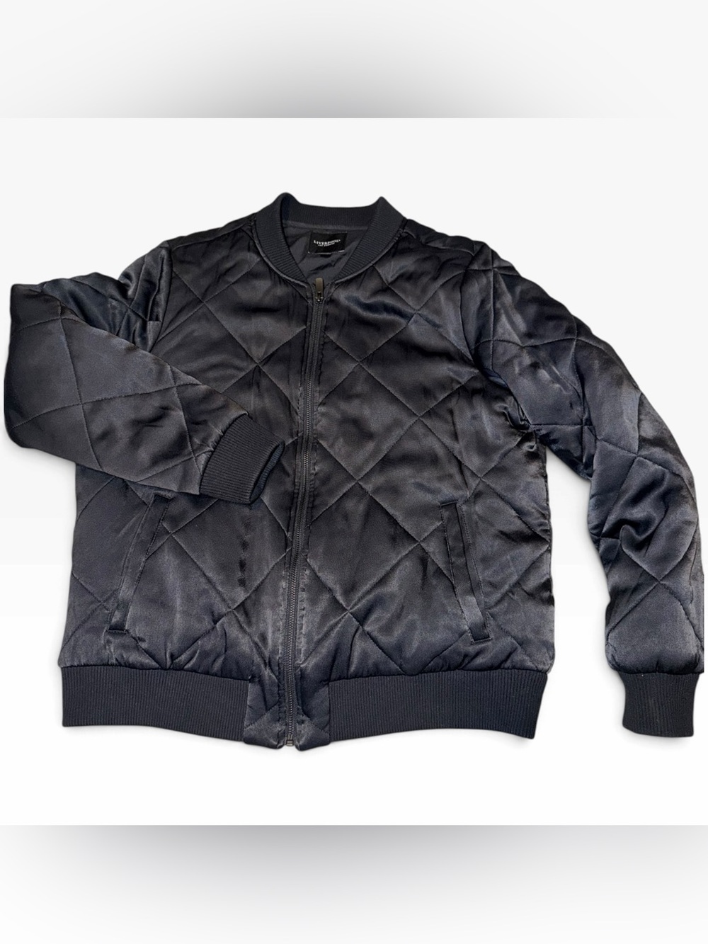 Liverpool Quilted Bomber Jacket - Black